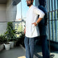 trueBrowns White Unisex Freesize Kurta | Swadesiicart