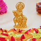Estele Gold-Polished God of love Sri Krishna Idol with Kamdhenu for Home/Car decor - Swadesiicart
