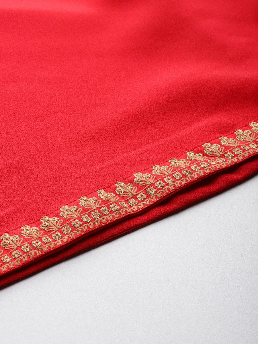 Ahalyaa Plus Size Ethnic Top & Skirt with Shrug | Swadesiicart