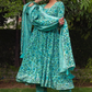 Pomcha Jaipur Morni Hand Block Cotton Anarkali Set | Swadesiicart