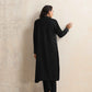 trueBrowns Black Kashmiri Woollen Jacket 3pc Set | Swadesiicart