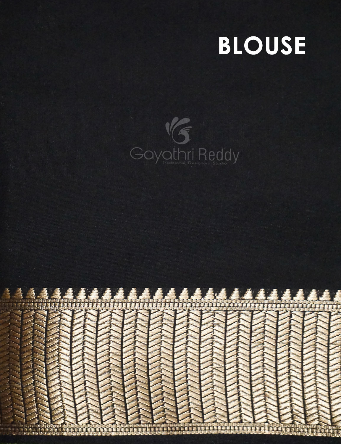 Shades of Black Floral Screen Dola Silk Saree By Gayathri Reddy Designer Studio | Swadesiicart