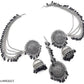 Tehzeeb Creations Women's Silver And Black Colour Oxidised Earrings With Tikka | Swadesiicart