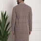 Sojanya Geometric Embroidered Mandarin Collar Kurta | Swadesiicart