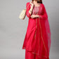 Kalini Women Floral Yoke Design Gotta Patti Kurta With Sharara & Dupatta | Swadesiicart