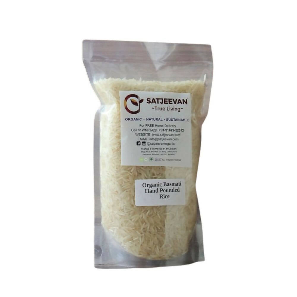Satjeevan Organic Hand-Pounded Basmati Rice - Swadesiicart