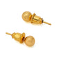 Ruby Raang Golden Round Studs | Swadesiicart