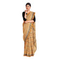 Exclusive Collection 100% Pure Cotton Biege Tant Saree With Hand Weaving Work - Swadesiicart