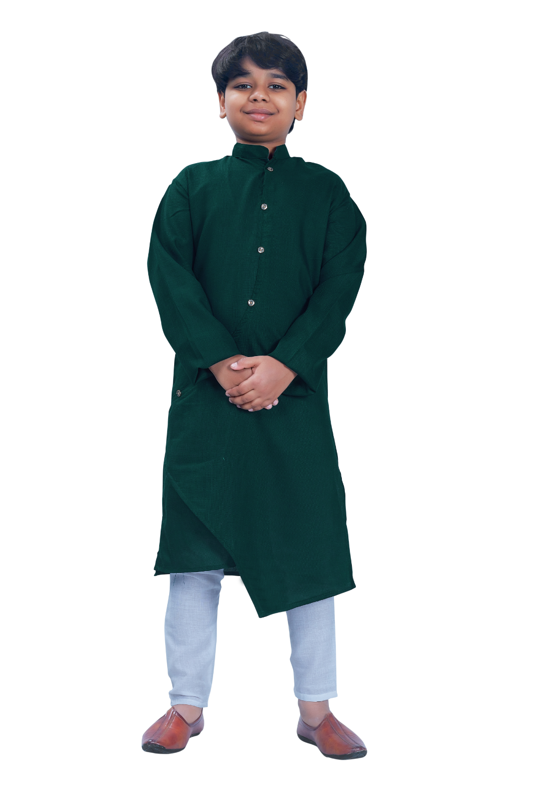 DEIANA'S Casual Designer Kurta Pyjama Set For Boys And kids (Bottle Green) | Swadesiicart