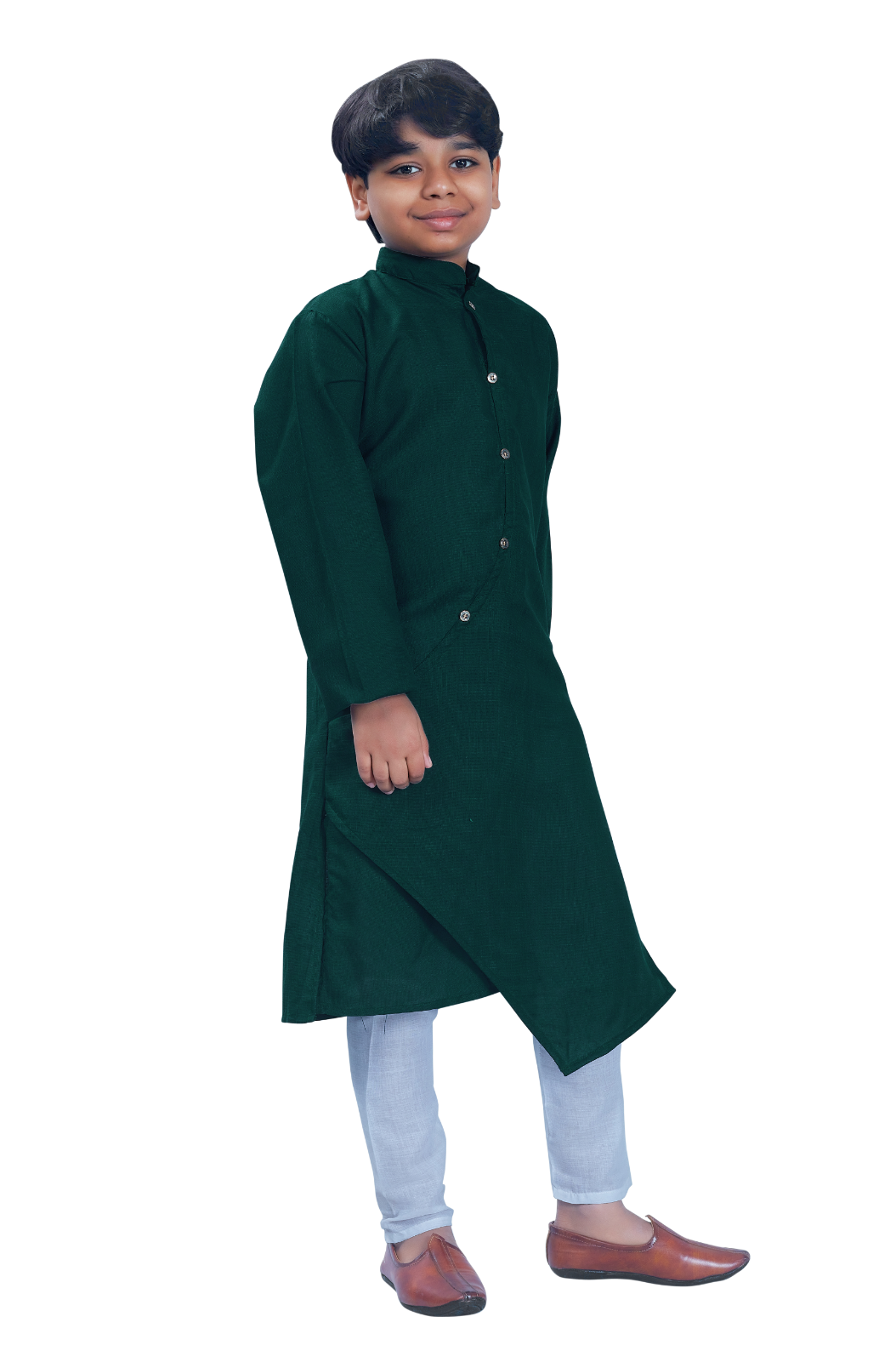 DEIANA'S Casual Designer Kurta Pyjama Set For Boys And kids (Bottle Green) | Swadesiicart