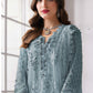 Anaita Blue Fox Georgette Suit With Khatli & Sequence Work