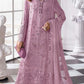 Anaita Purple Fox Georgette Suit With Khatli & Sequence Work