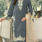 Anaita Grey Jimmy Choo Suit With Embroidery & Sequence Work