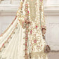 Anaita White Silk Suit With Embroidery & Sequence Work