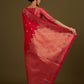 Monjolika Fashion Dark Pink Banarasi Silk Blend SareeWith Zari Woven Detailing | Swadesiicart