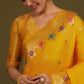 Monjolika Fashion Yellow Banarasi Silk Blend SareeWith Zari Woven Detailing | Swadesiicart
