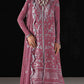 Anaita Pink Chiffon Suit With Embroidery Work