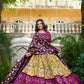 Lorenvalley Yellow Tussar Silk Pichwai With Patola Print And Zari Weaving Border Lehenga Choli with Dupatta - Swadesiicart
