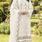 Anaita White Chiffon Suit with Embroidery & Crystal Khatli Work