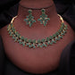 Tehzeeb Creations Brass Gold-Polished Gold, Green Jewel Set - Swadesiicart