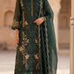 Anaita D Green Silk Suit With Embroidery & Sequence Work