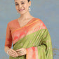 Monjolika Fashion Olive Green Color Weaving Banarasi Tissue Silk Classic Saree | Swadesiicart