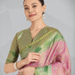 Monjolika Fashion Mauve Pink Color Weaving Banarasi Tissue Silk Classic Saree | Swadesiicart