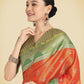 Monjolika Fashion Orange Color Weaving Banarasi Tissue Silk Classic Saree | Swadesiicart
