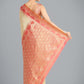 Monjolika Fashion Cream Color Weaving Banarasi Tissue Silk Classic Saree | Swadesiicart
