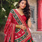 Lorenvalley Fashion Green Tussar Silk Patola Printed With Foil Work Lehenga Choli with Dupatta - Swadesiicart