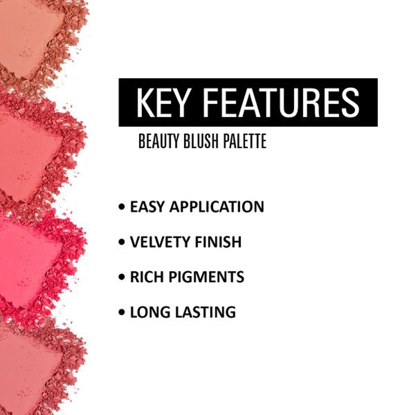 Matt Look Beauty Blush Palette - 01 - Swadesiicart