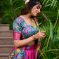 Lorenvalley Pink Dola Silk Kalamkari Print With Zari Weaving Border Lehenga Choli | Swadesiicart