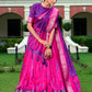 Lorenvalley Pink and Purple Dola Silk Shibori Print With Zari Weaving Border Lehenga Choli | Swadesiicart