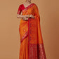 Monjolika Fashion Amber Banarasi Silk Blend SareeWith Zari Woven Rich Brocade Design | Swadesiicart