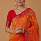 Monjolika Fashion Amber Banarasi Silk Blend SareeWith Zari Woven Rich Brocade Design | Swadesiicart