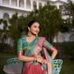 Lorenvalley Rust Dola Silk with Jacquard Printed (Kalamkari) with Zari Weaving Border Lehenga Choli | Swadesiicart