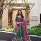 Lorenvalley Mehendi Tussar Silk Kalamkari With Foil Work Lehenga Choli | Swadesiicart