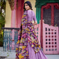 Lorenvalley Lavender Vichitra Silk Sequins and Thread Embroidery Work with Kalamkari Print Border Lehenga Choli with Dupatta | Swadesiicart
