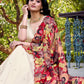 Lorenvalley Off White Vichitra Silk Sequins and Thread Embroidery Work with Kalamkari Print Border Lehenga Choli with Dupatta | Swadesiicart