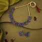 Tehzeeb Creations Royal Blue Pack of 1 Gold-Polished Choker Necklace Set With Earring For Women & Girls - Swadesiicart