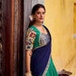 Lorenvalley Fashion Multicolor Poly Chanderi Zari Stripe Kalamkari Printed With Zari Weaving Work Lehenga Choli with Dupatta | Swadesiicart