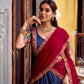 Lorenvalley Fashion Multicolor Poly Chanderi Zari Stripe Kalamkari Printed With Zari Weaving Work Lehenga Choli with Dupatta | Swadesiicart