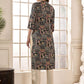 Anouk Black Ethnic Motifs Printed Mandarin Collar Kurta - Swadesiicart