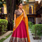 Lorenvalley Fashion Pink Aastha Silk Printed with Zari Weaving Work Lehenga Choli with Dupatta - Swadesiicart