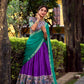 Lorenvalley Fashion Purple Aastha Silk Printed with Zari Weaving Work Lehenga Choli with Dupatta - Swadesiicart