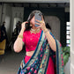 Lorenvalley Pink Tussar Silk Printed With Foil Work Lehenga Choli with Dupatta | Swadesiicart