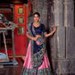 Lorenvalley Fashion Pink Tasar Silk Ikkat Print Lehenga Choli with Dupatta | Swadesiicart
