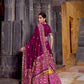 Lorenvalley Fashion Mustard Tasar Silk Ikkat Print Lehenga Choli with Dupatta | Swadesiicart