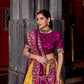 Lorenvalley Fashion Mustard Tasar Silk Ikkat Print Lehenga Choli with Dupatta | Swadesiicart
