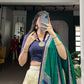 Lorenvalley Fashion Multicolor Tasar Silk Tie and Dye Print with Lace Touch Up Lehenga Choli with Dupatta - Swadesiicart